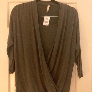 Loveappella Cross Drape Top